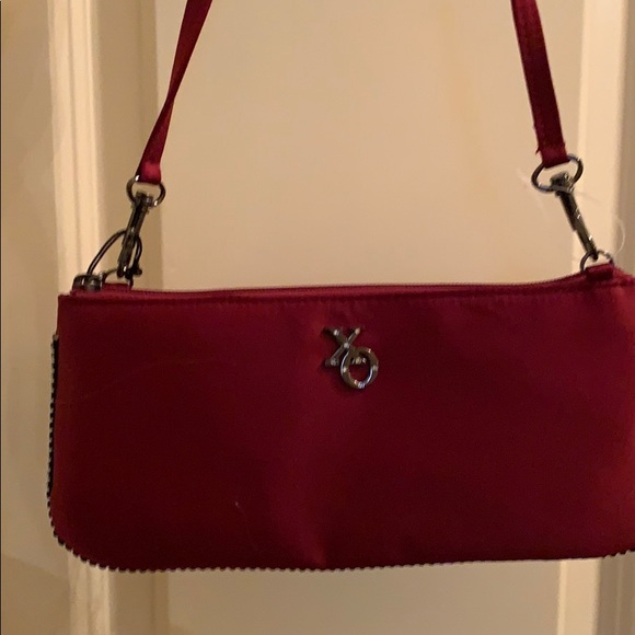 Vynil mini purse with xo design and jewelled side - Picture 4 of 5